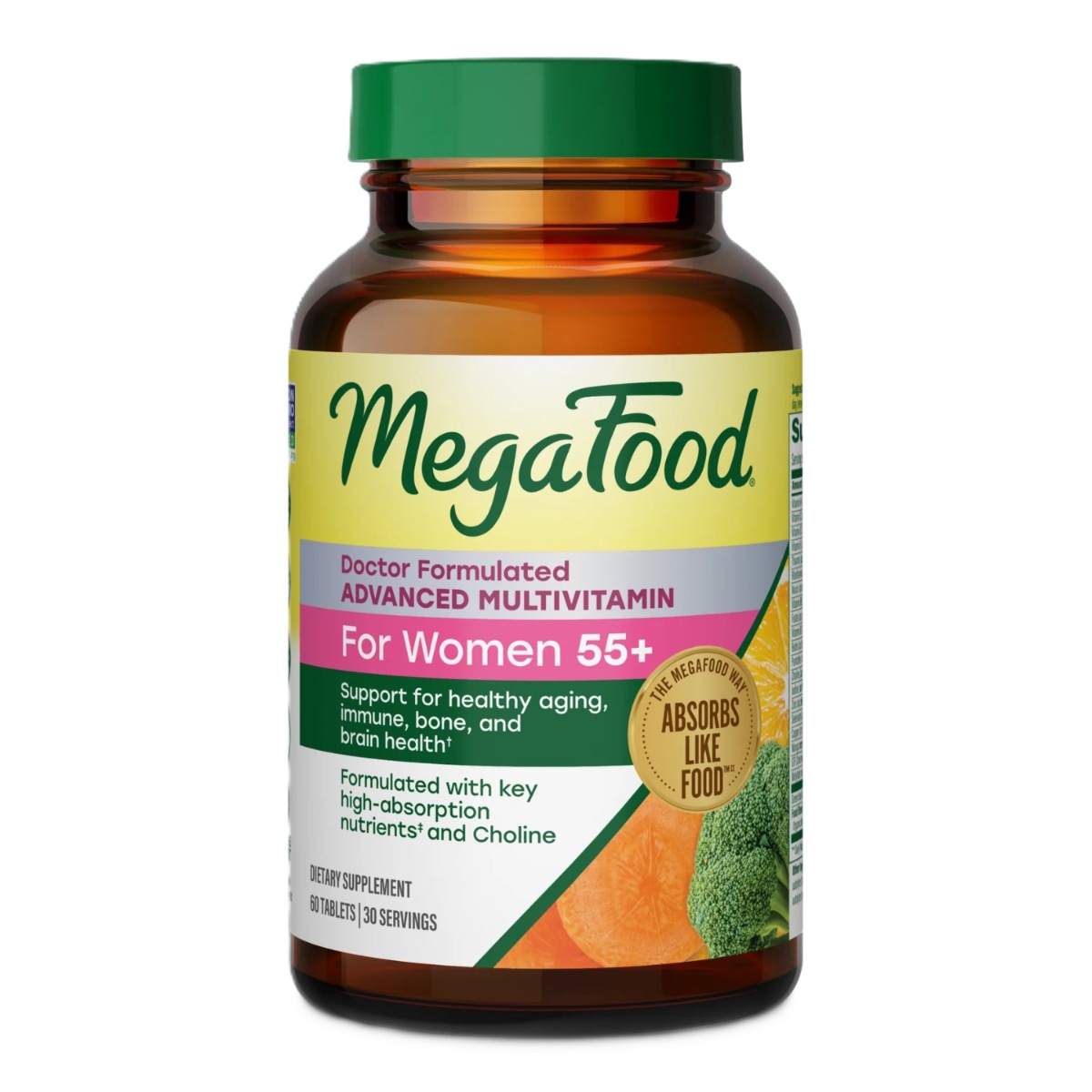 MegaFood Women's 55+ Advanced Multivitamin 60 tabletter