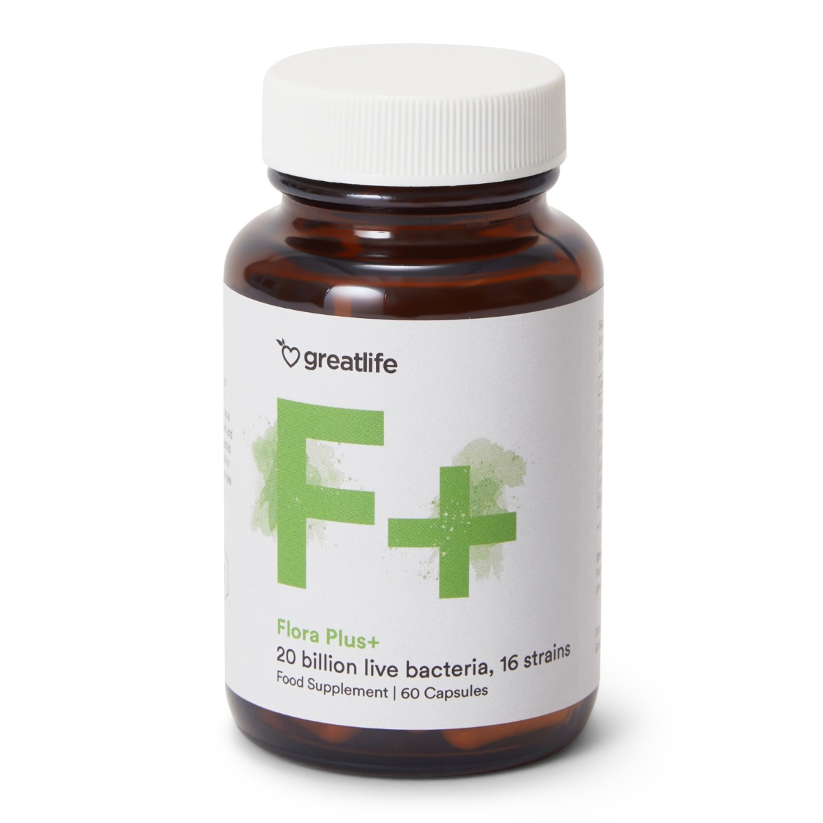 Greatlife Flora Plus+ Probiotika 60 kapsler