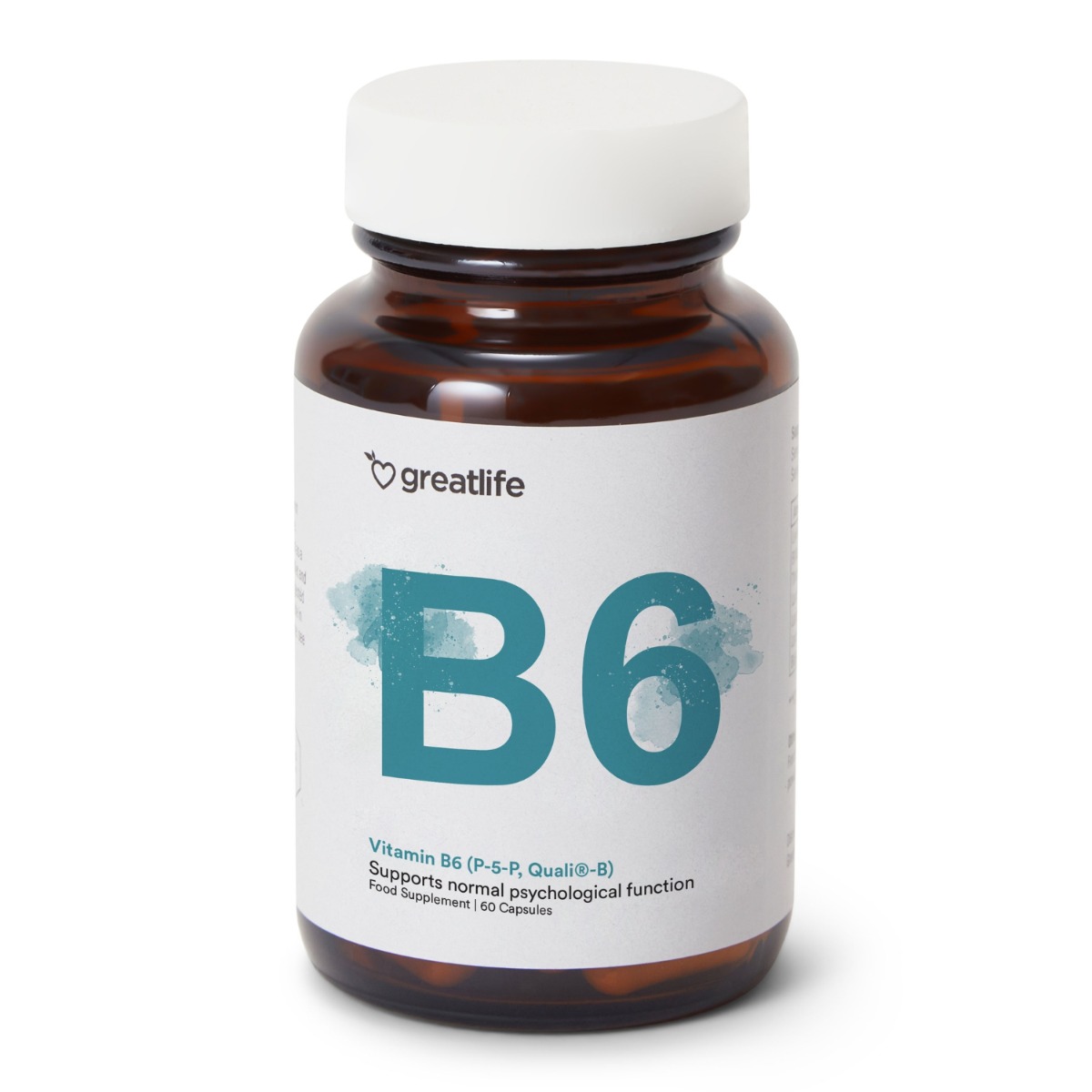 Greatlife Vitamin B6 (P-5-P, Quali -B) 60 kapsler